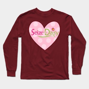 Seize The Daisy - Pink Polka Dot Heart Long Sleeve T-Shirt